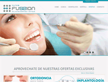 Tablet Screenshot of clinicafussion.com
